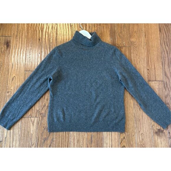 Apt. 9 100% Cashmere grey turtleneck sweater xlarge - Picture 9 of 9